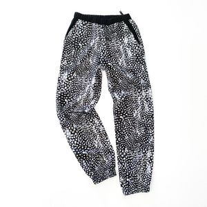 TopShop Formal Joggers Black White dotted Pants
